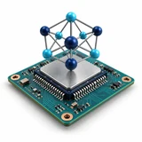 Illustration of a processor and neural network