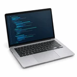 Illustration of a laptop for software projects