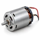Illustration of a small electric motor with copper windings