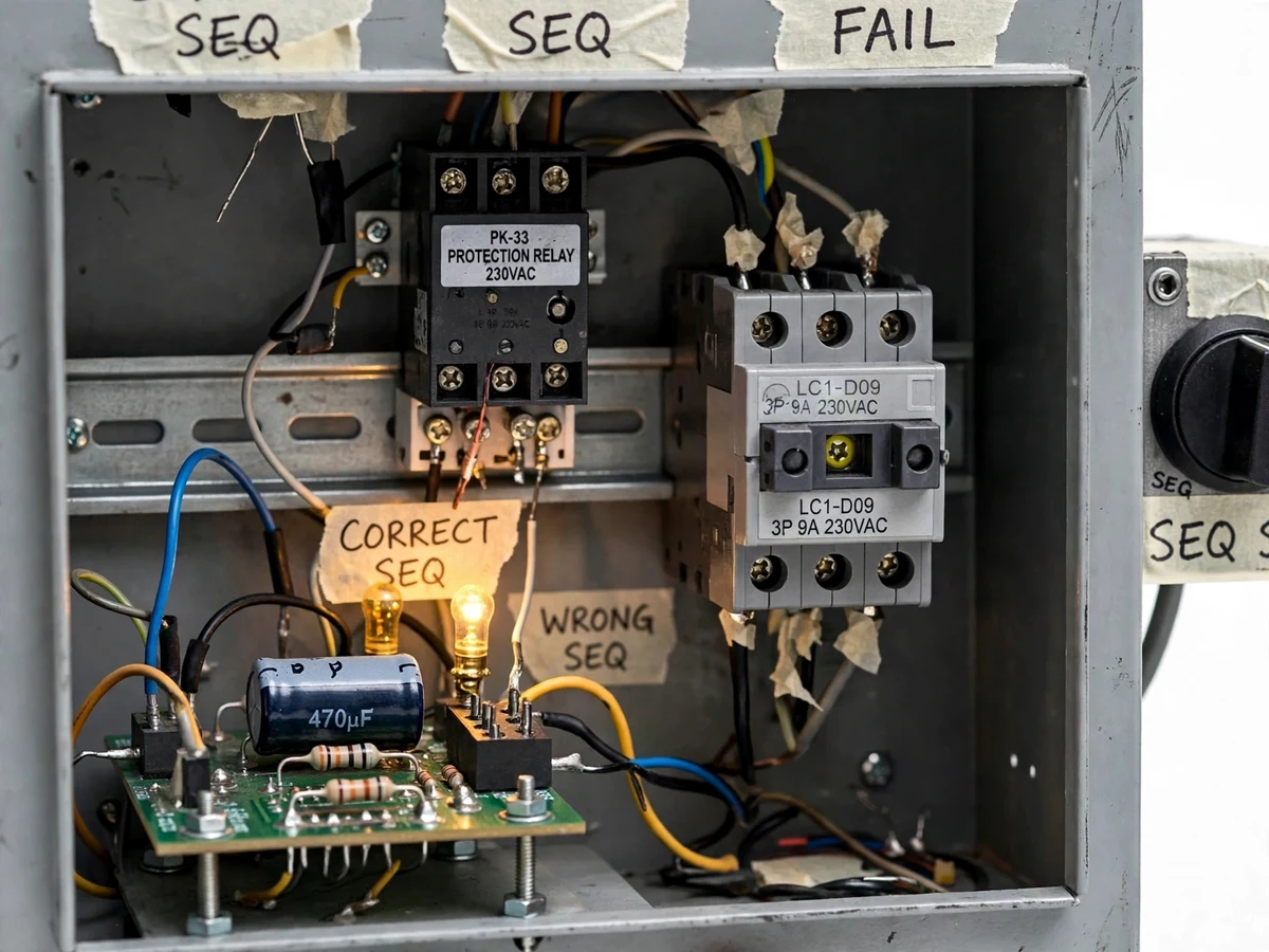 Phase Sequence & Reverse-Phase Protection Panel