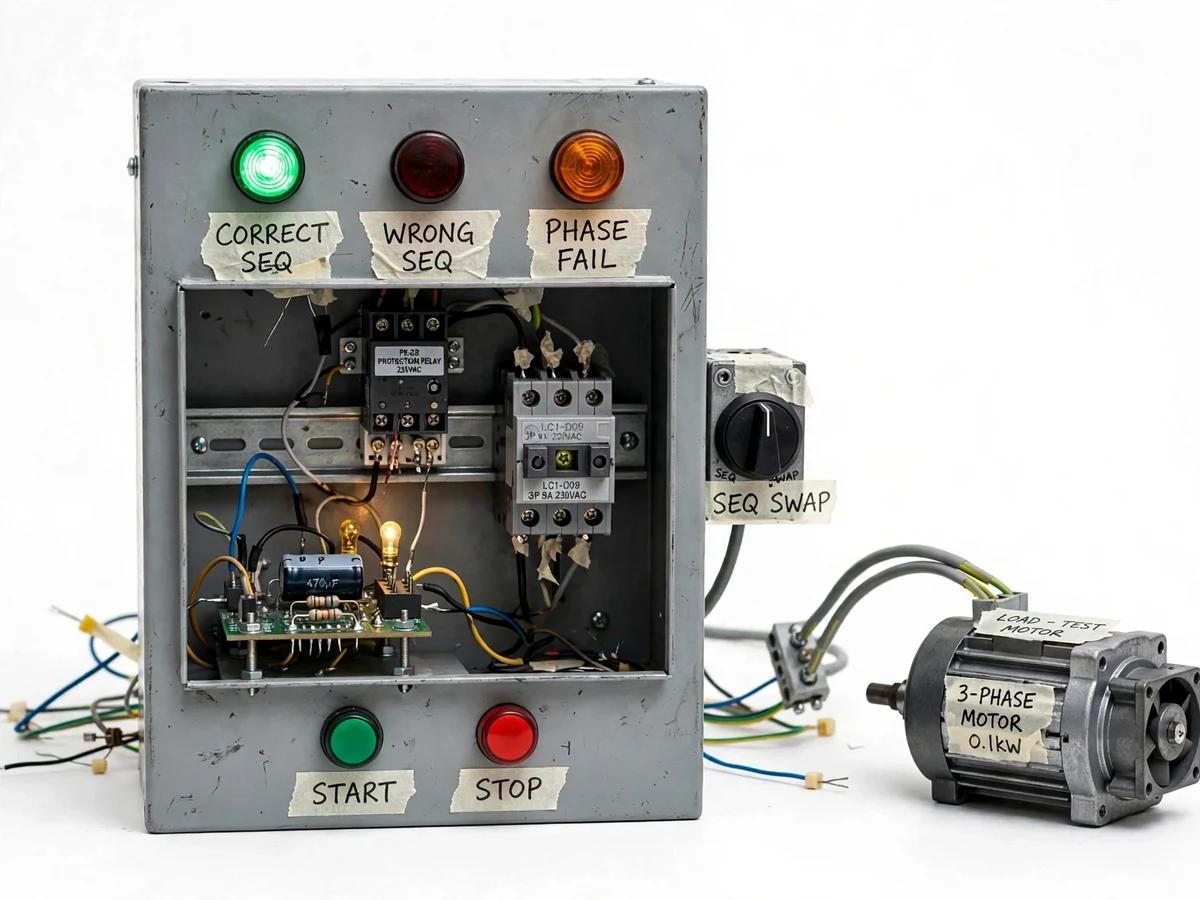 Phase Sequence & Reverse-Phase Protection Panel