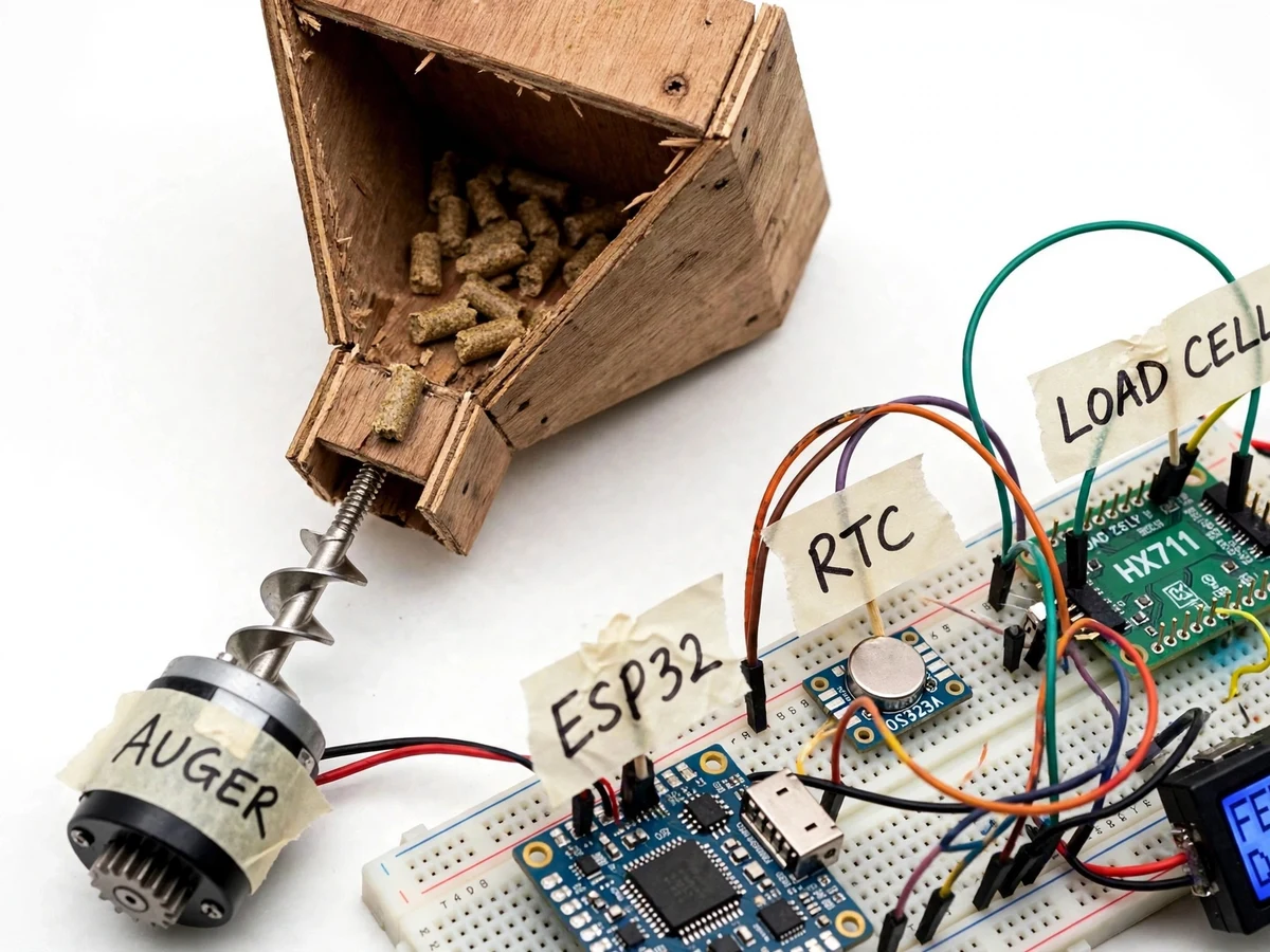 Automatic Cattle Feed Dispenser with RTC and IoT