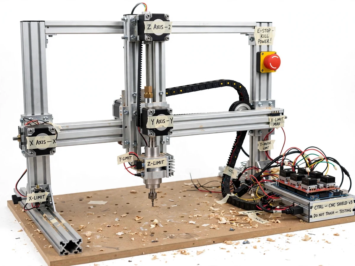 DIY CNC Router Machine with GRBL Control Project