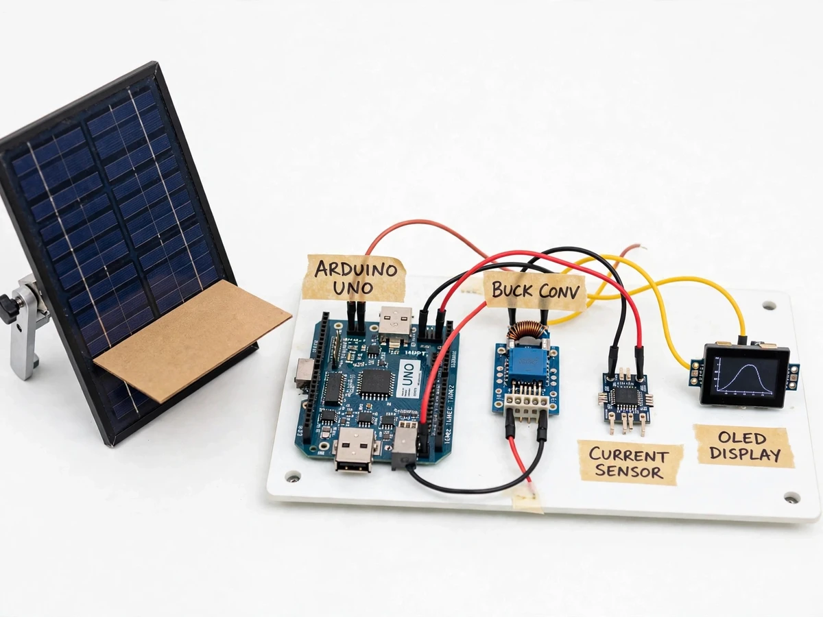 MPPT Solar Trainer Kit with P-V Curve Display