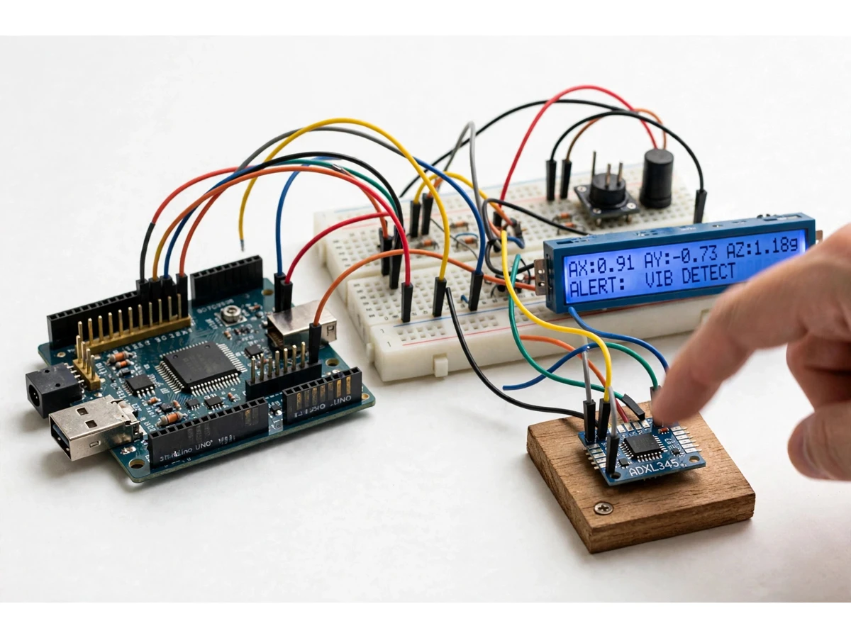 Earthquake Detection Alarm ADXL345 Project