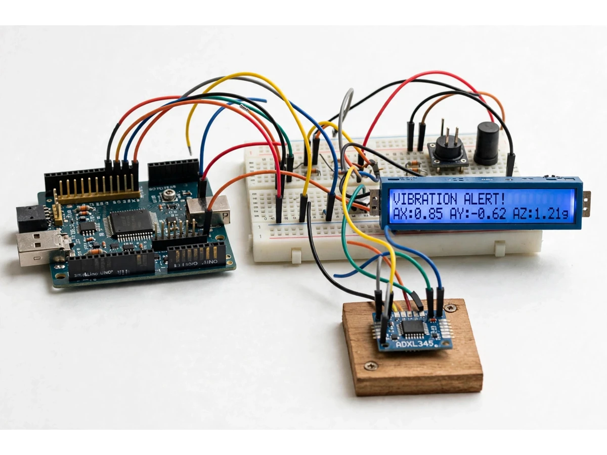 Earthquake Detection Alarm ADXL345 Project