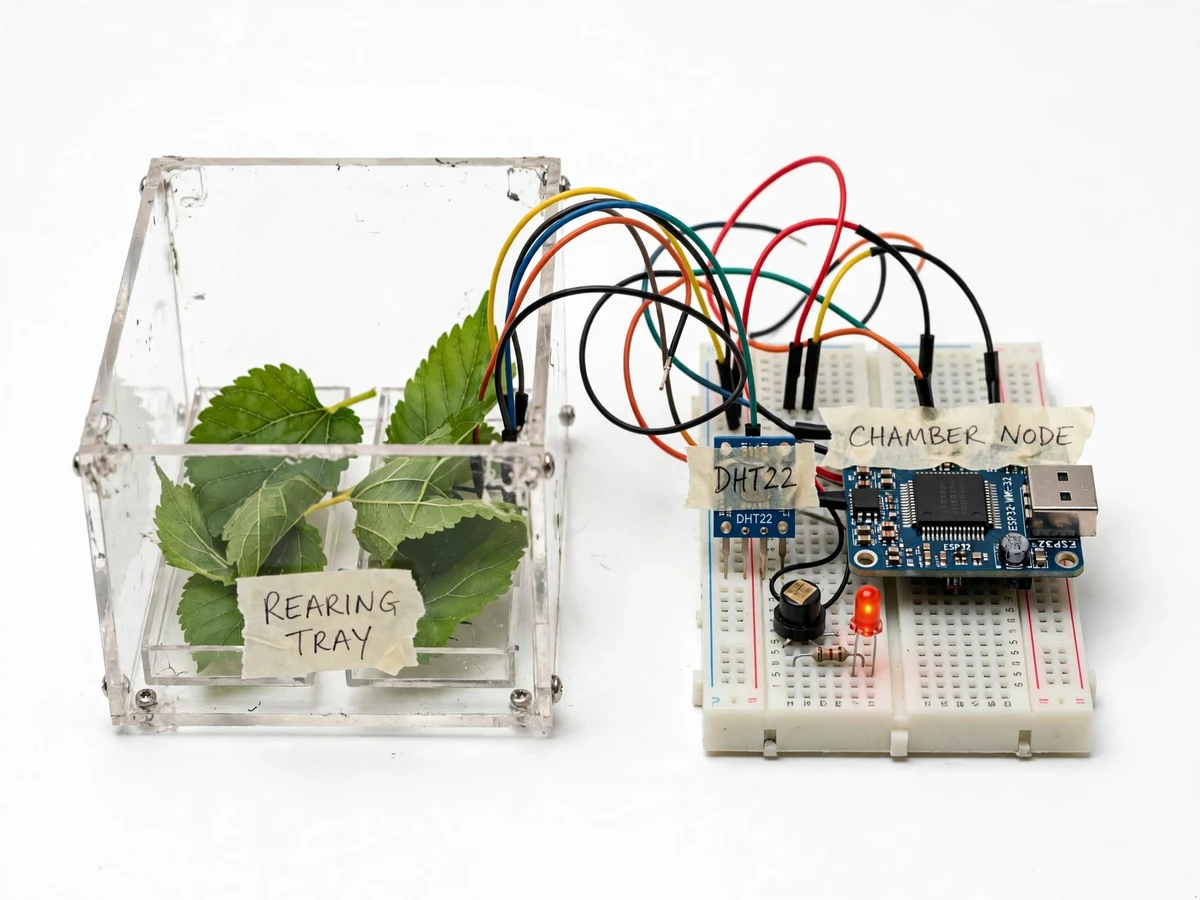 IoT Sericulture Chamber Monitor for Silkworm Rearing — project thumbnail preview