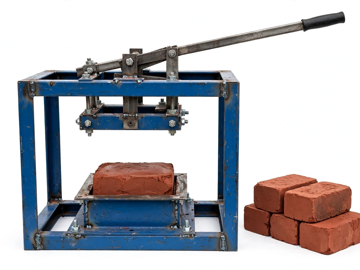 Manual Brick Making Machine with Lever Compression and Interchangeable Moulds — project thumbnail preview