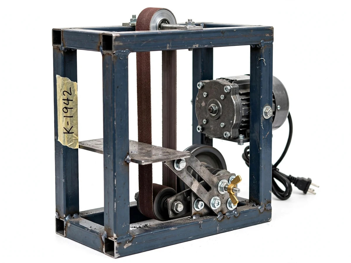 Mini Belt Grinder Machine with Adjustable Work-Rest Angle — project thumbnail preview