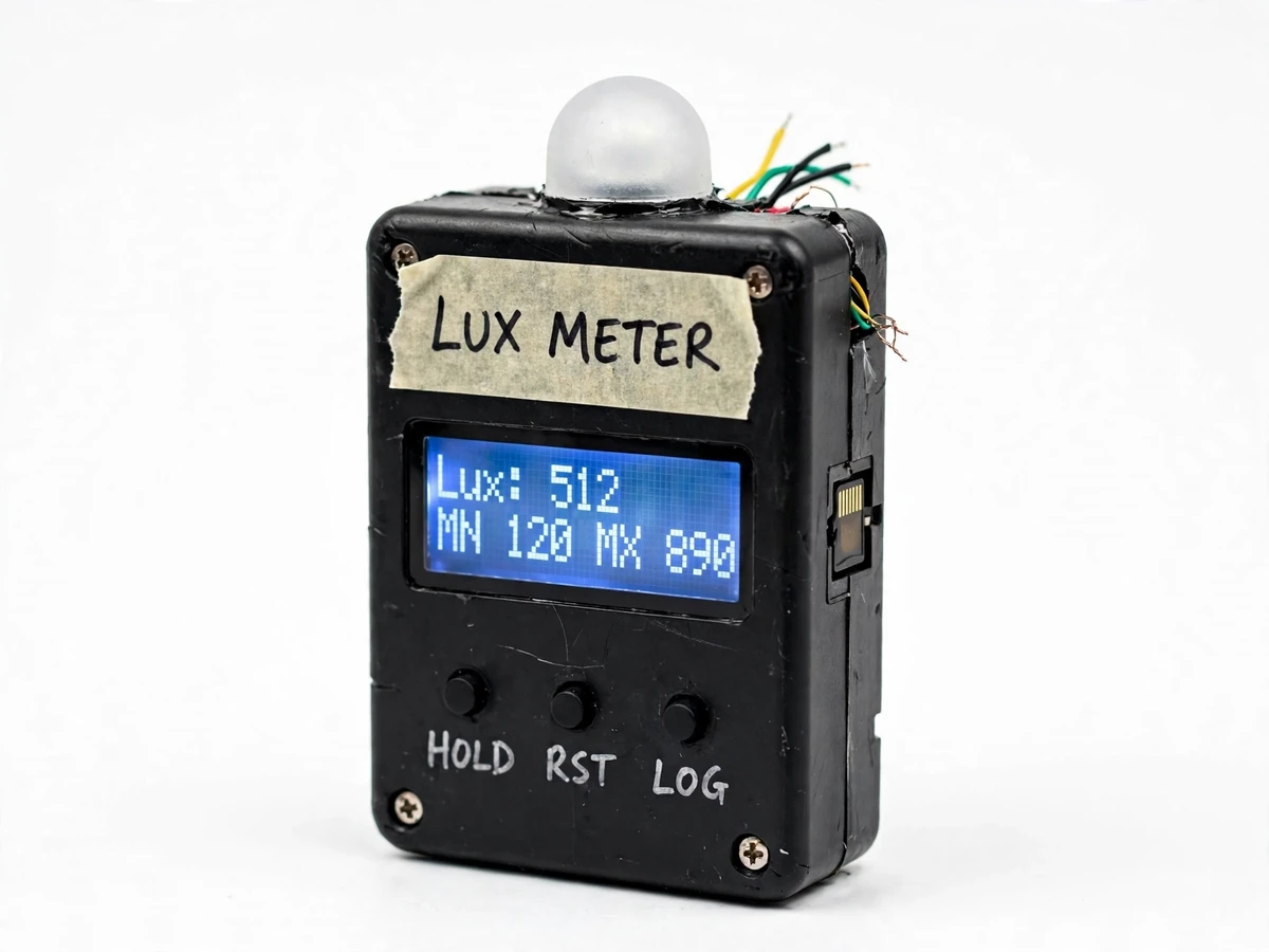 Digital Lux Meter with Data Logging for Lighting Audits — project thumbnail preview