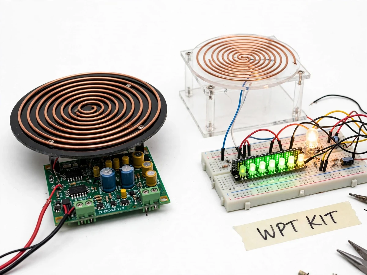Wireless Power Transfer Kit with Coil Alignment Indicator — project thumbnail preview