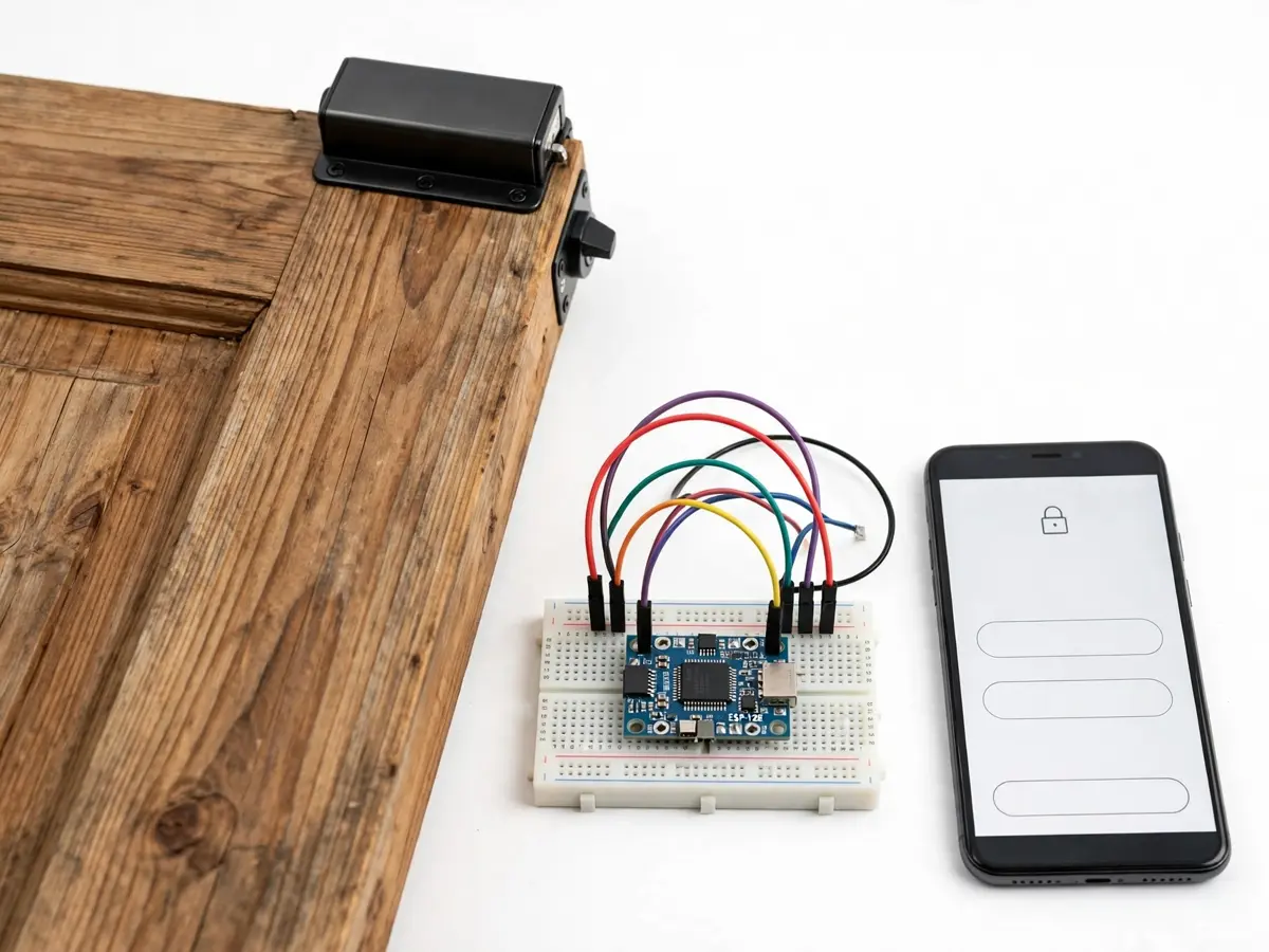 Wi-Fi Door Lock with Web Control Project