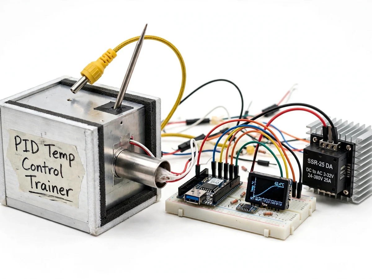 Temperature Control Trainer using PID - project prototype demo screenshot
