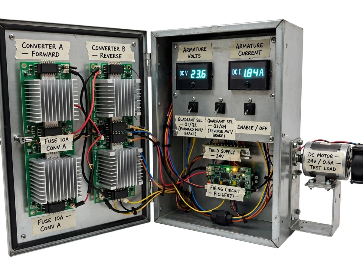 Four-Quadrant DC Drive using Dual Converter — project thumbnail preview