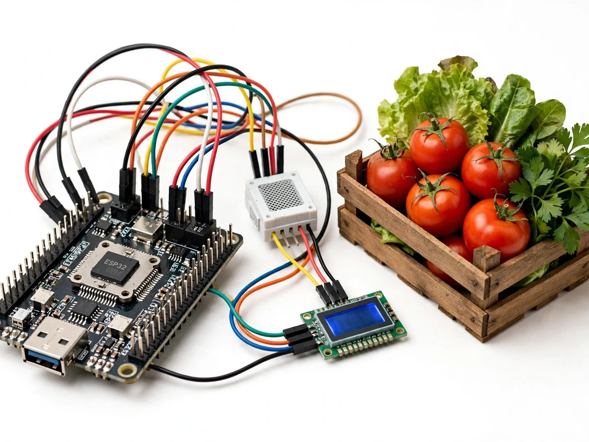 IoT Cold Storage Monitor for Vegetables — project thumbnail preview