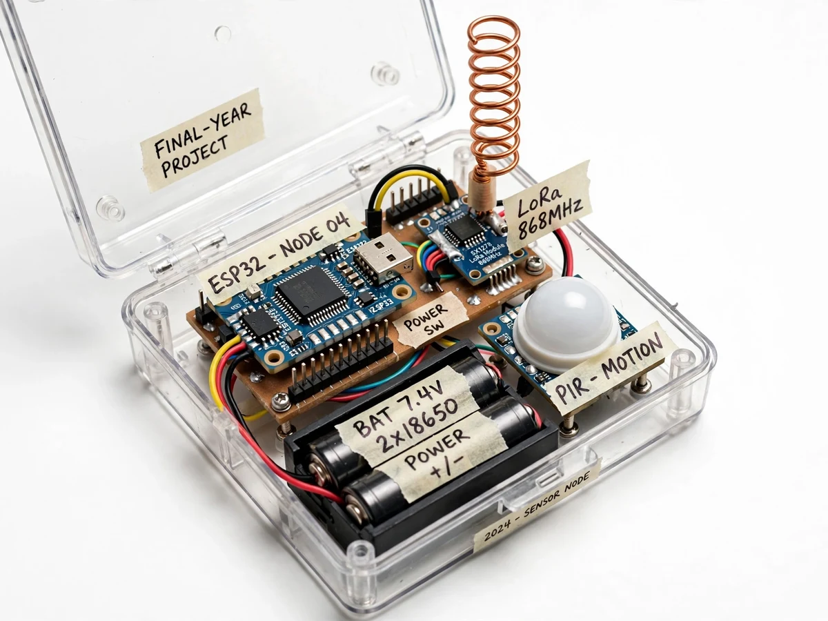 LoRa Border Intrusion Sensor Network — project thumbnail preview