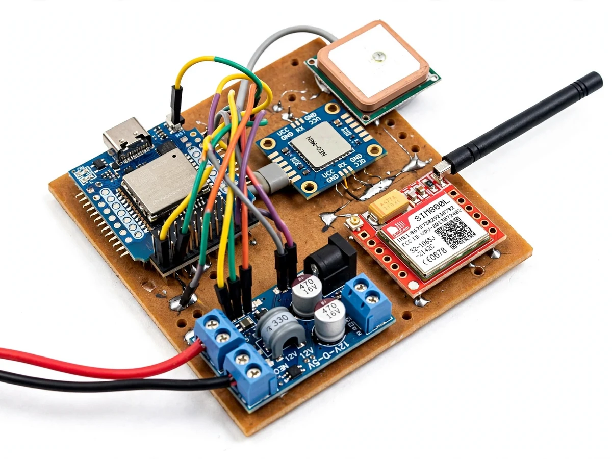IoT Garbage Truck Tracker with Route Log — project thumbnail preview