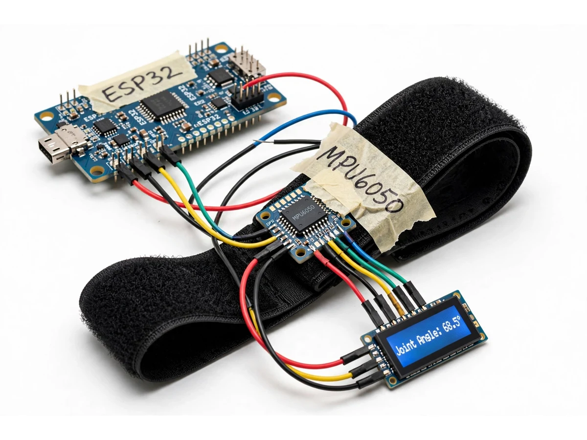 IoT Physiotherapy Angle Tracker using IMU — project thumbnail preview
