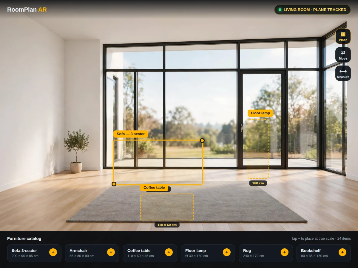 AR Interior Design Visualizer App