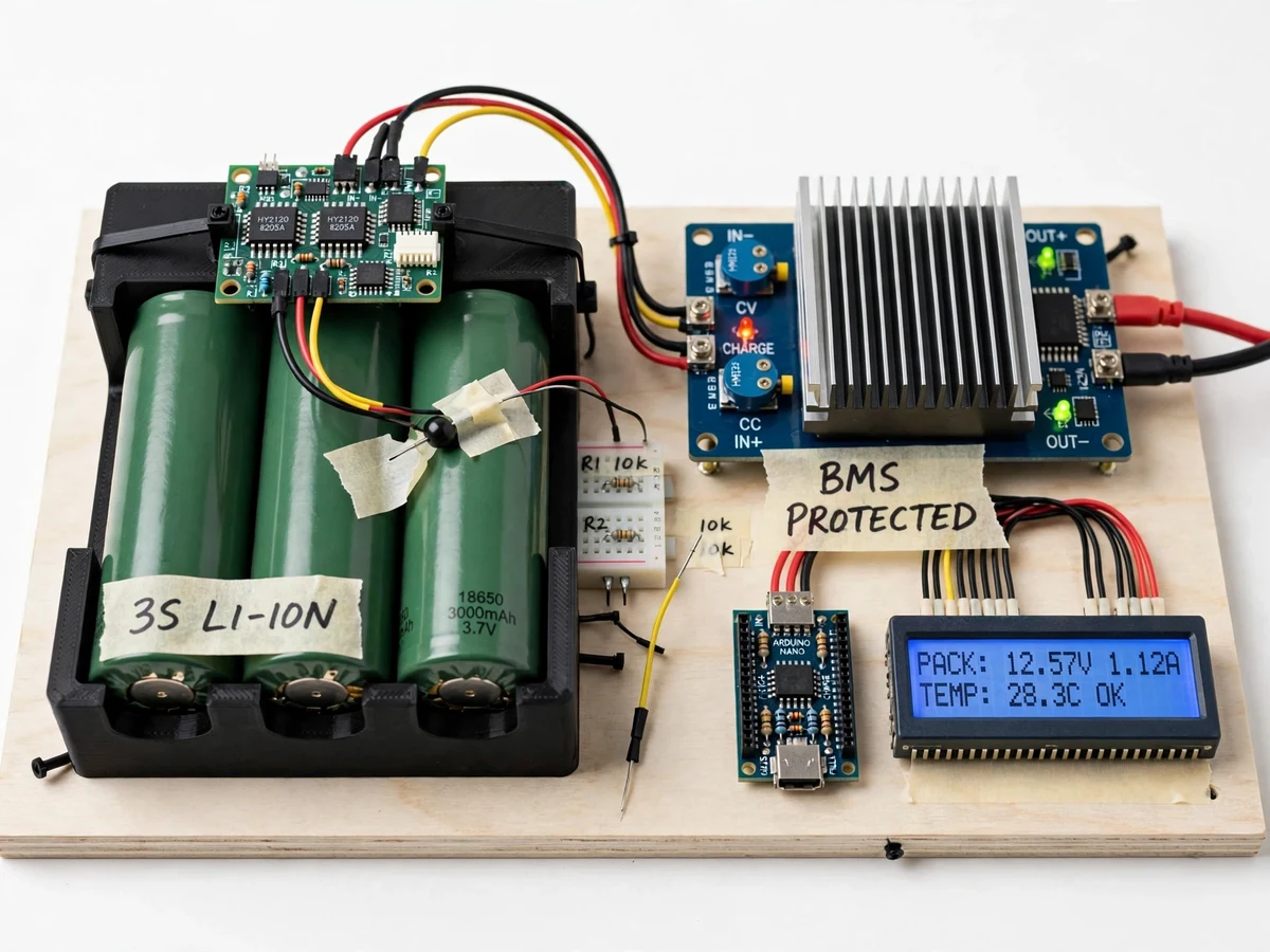 Li-Ion Battery Charger with BMS Protection — project thumbnail preview