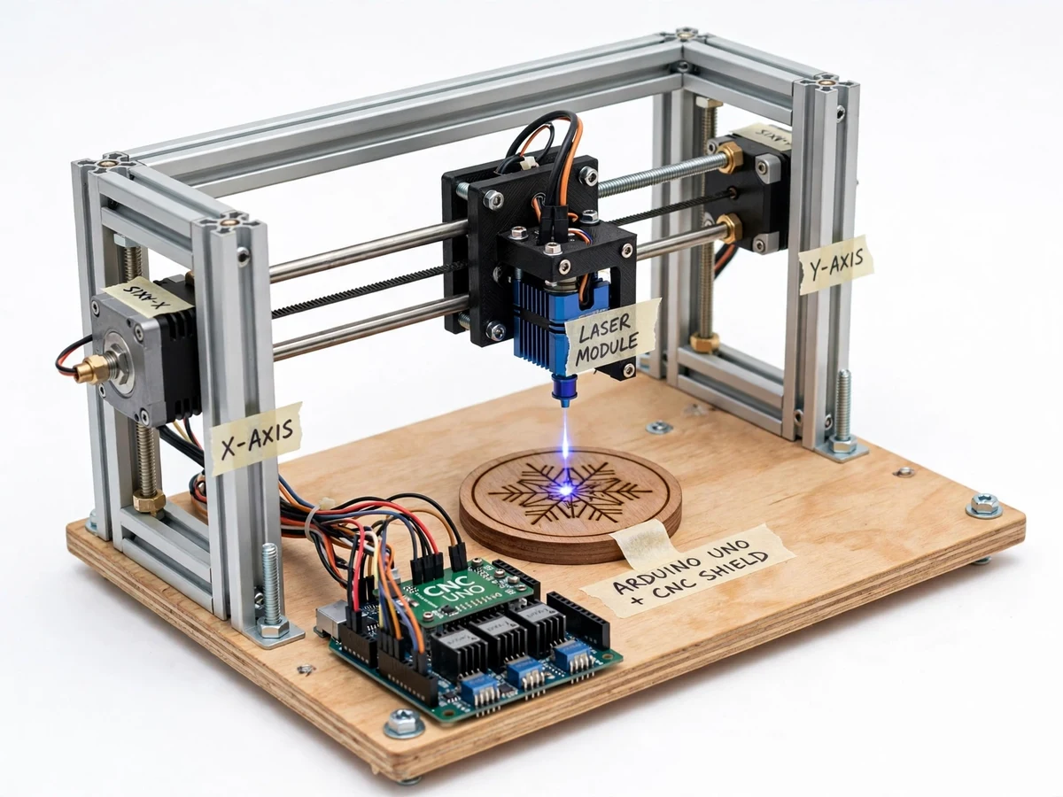 Diode Laser Engraver using GRBL Controller — project thumbnail preview