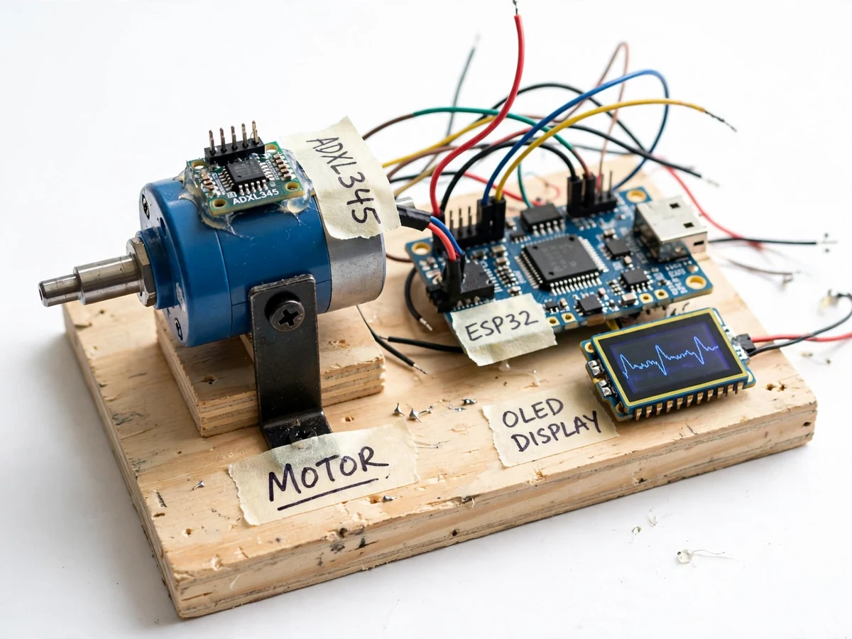 IoT Motor Health Monitor with Vibration and Temperature Dashboard — project thumbnail preview