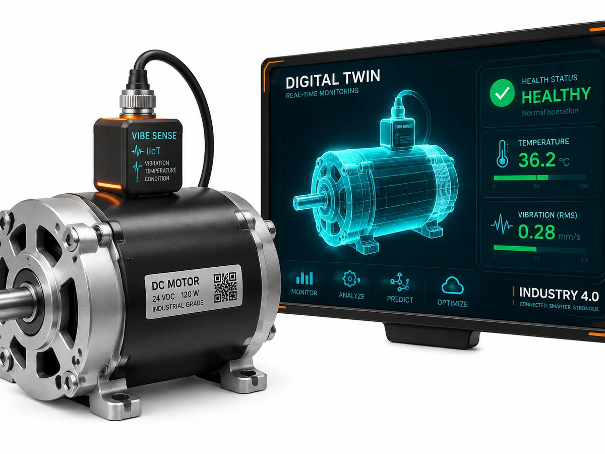 Illustrative render of the Digital Twin for Predictive Maintenance setup.