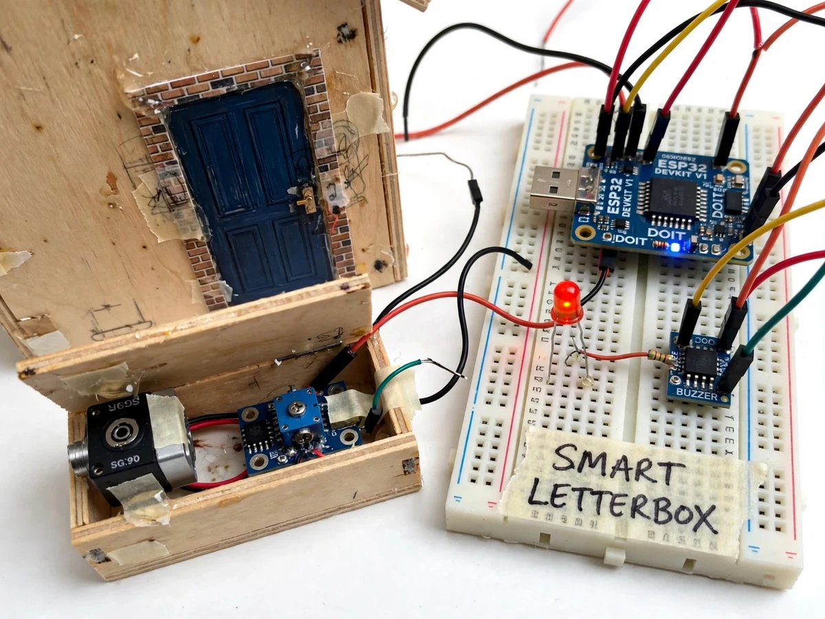 IoT Smart Letterbox with Mail Arrival Alert — project thumbnail preview