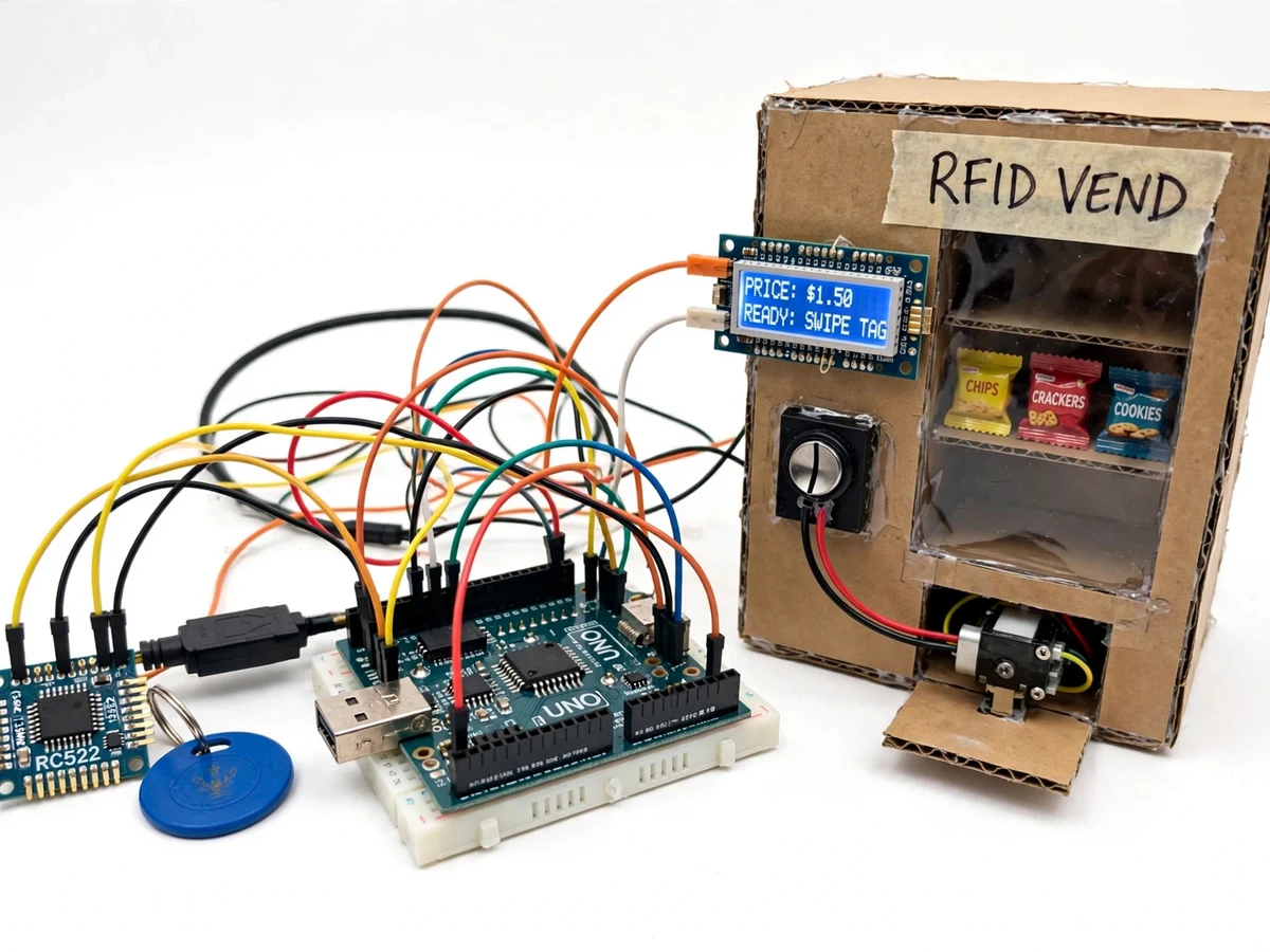 RFID-Based Smart Vending Machine — project thumbnail preview