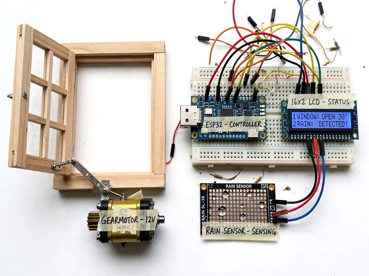 Automatic Window Closer with Rain Sensor — project thumbnail preview