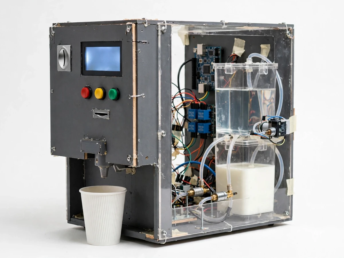 Automatic Tea Vending Machine Model with IoT Sales Monitoring — project thumbnail preview