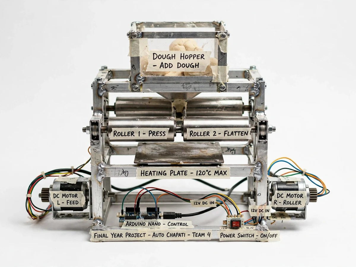 Automatic Chapati Making Machine Model — project thumbnail preview