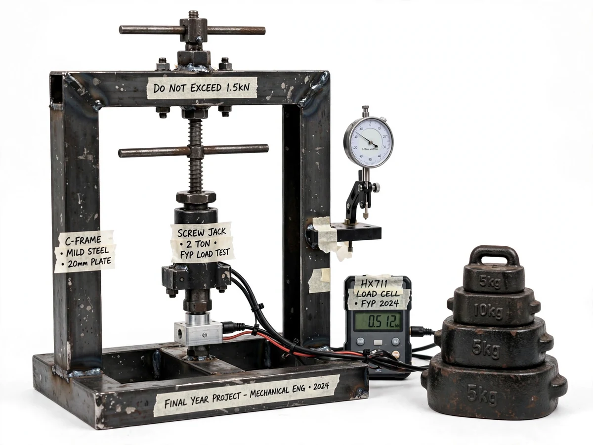 Screw Jack Load Testing Rig — project thumbnail preview