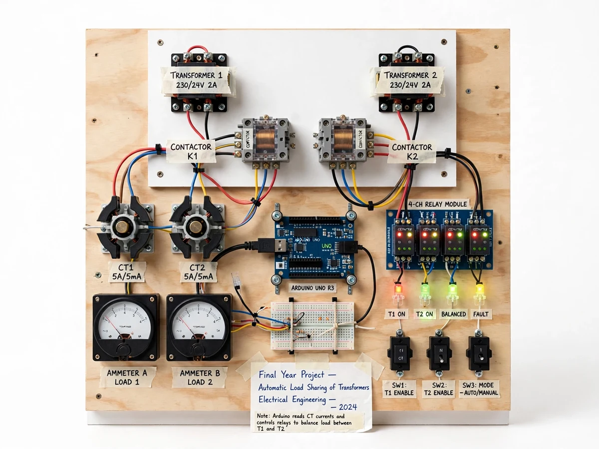 Automatic Load Sharing of Transformers — project thumbnail preview