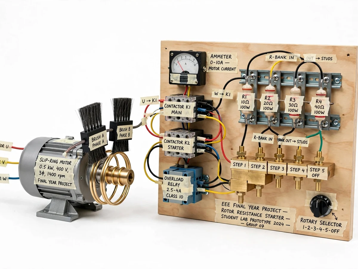 Rotor Resistance Starter for Slip-Ring Induction Motors — project thumbnail preview