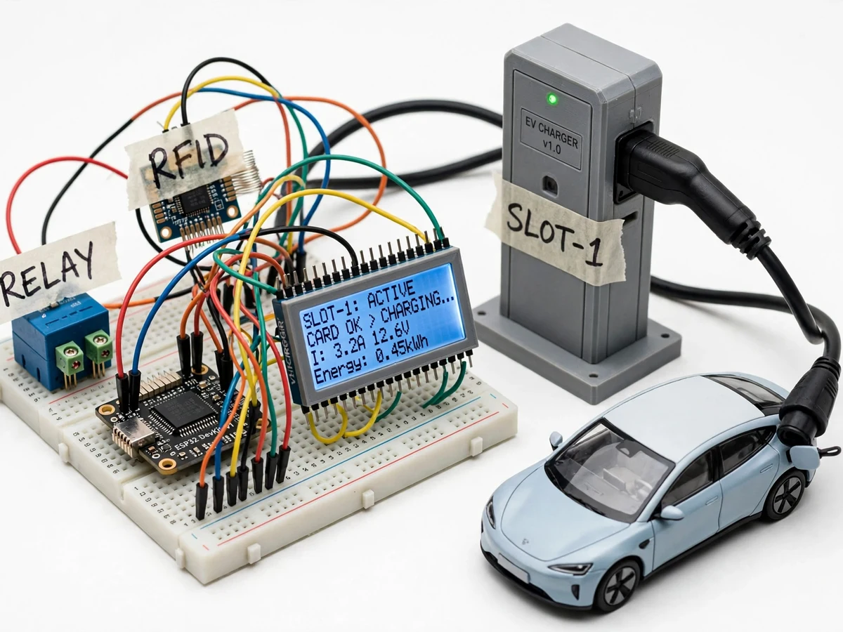 EV Charging Slot Booking System with Live Station Dashboard — project thumbnail preview