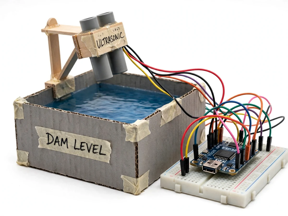 Dam Water Level Telemetry Reporter with Dashboard — project thumbnail preview