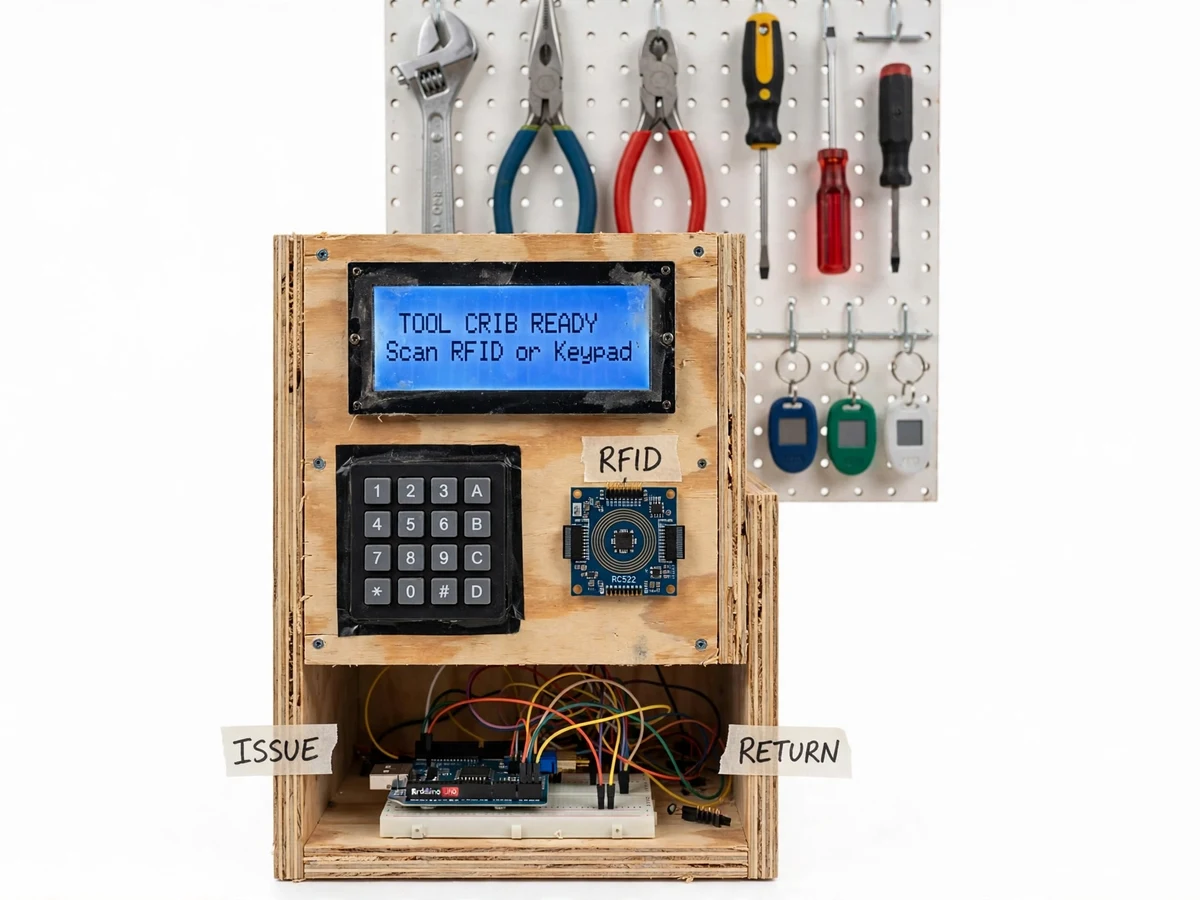RFID Tool Crib Checkout Station with Dashboard — project thumbnail preview