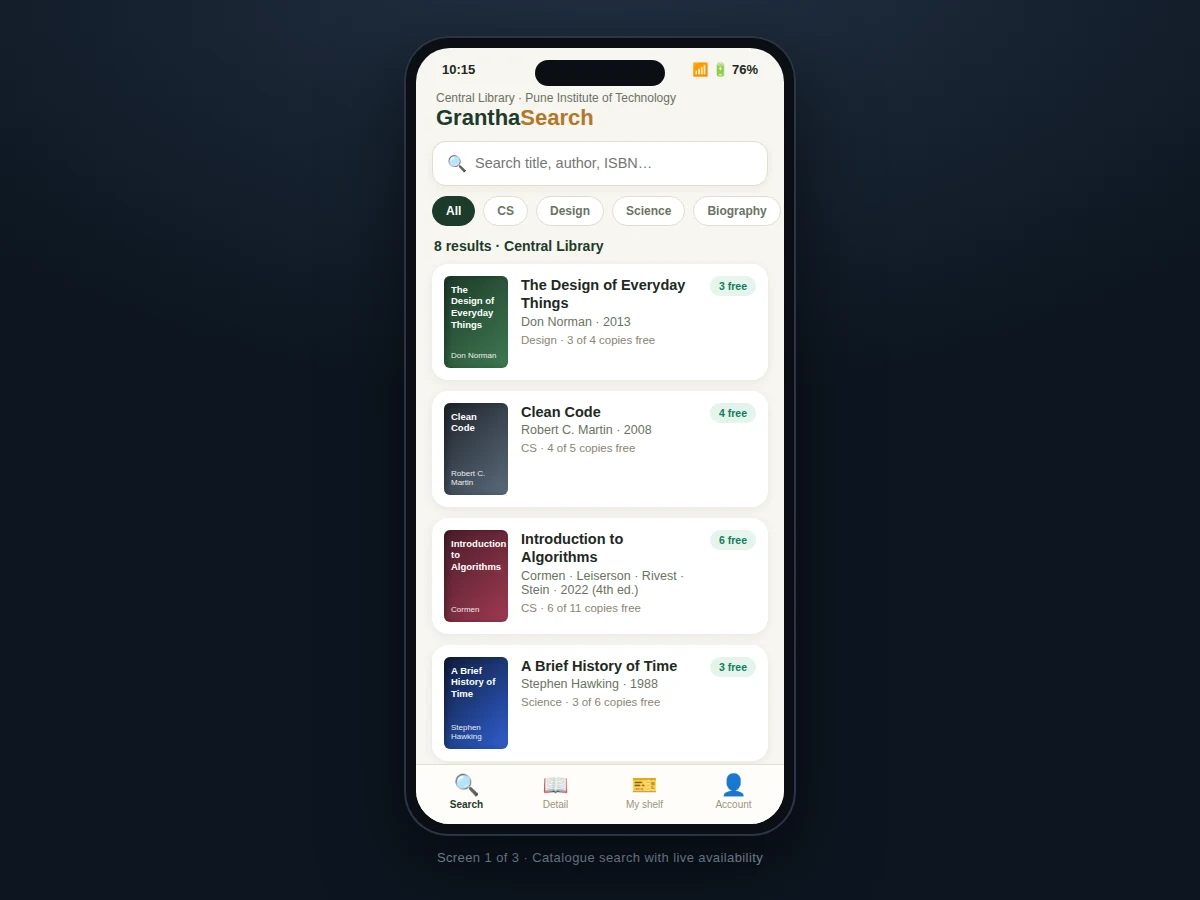 Library Book Search Android App — project thumbnail preview