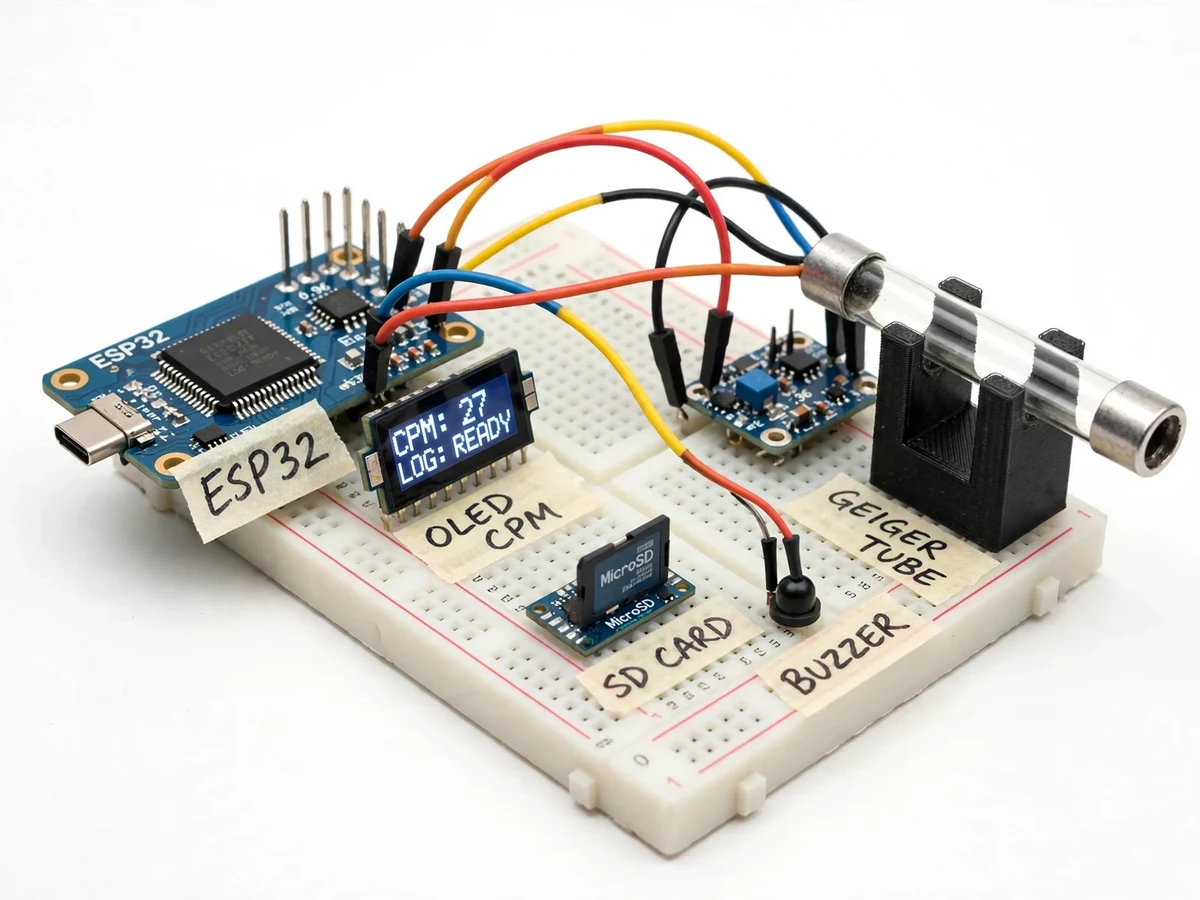 IoT Background Radiation Logger — project thumbnail preview