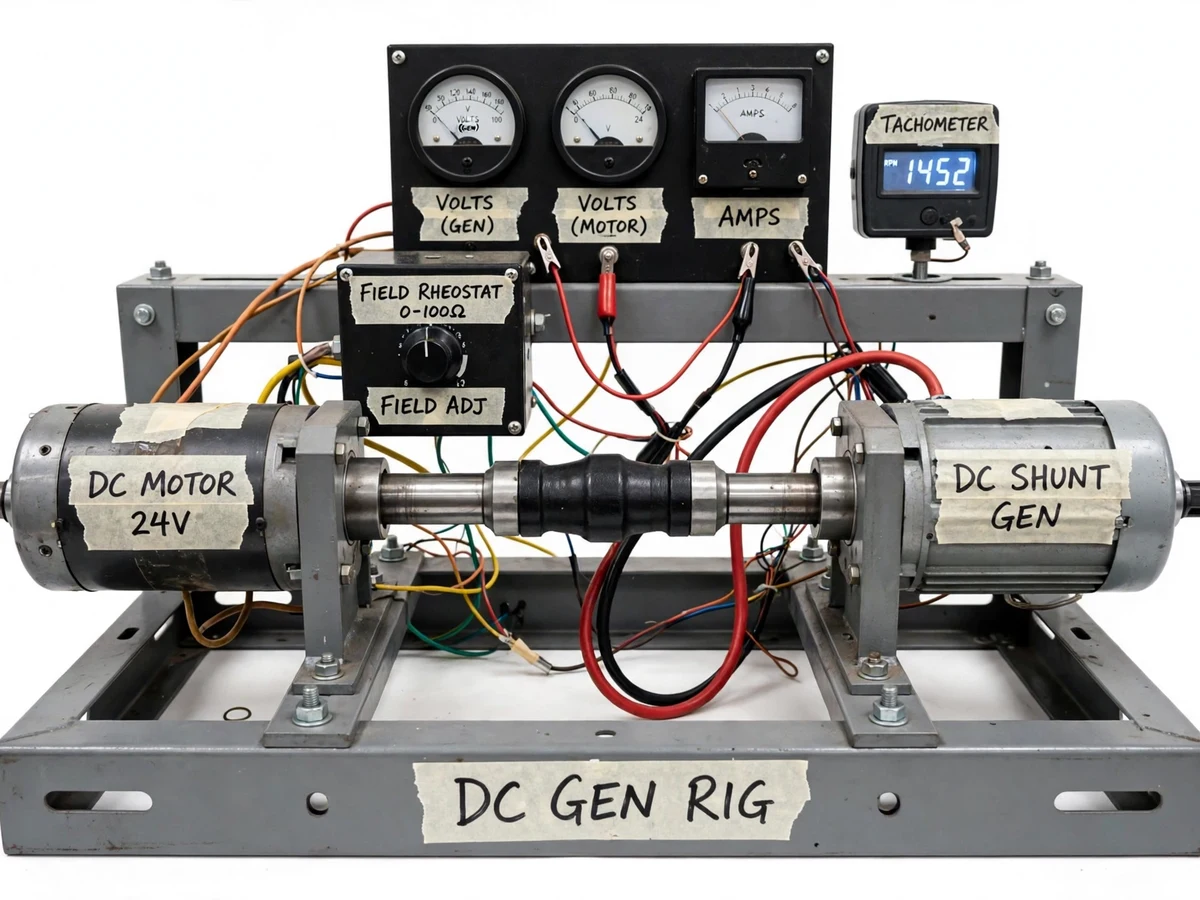 DC Shunt Generator Characteristics Test Rig — project thumbnail preview