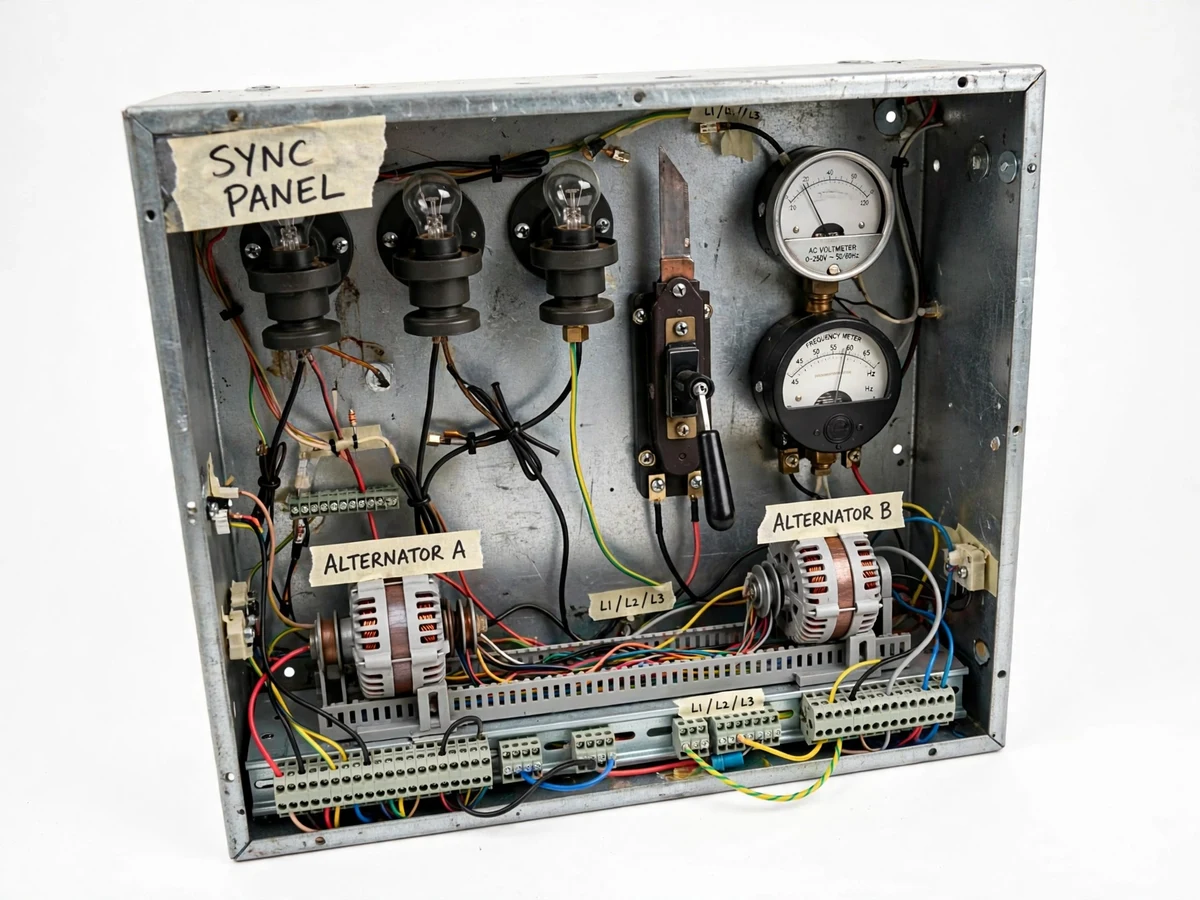 Alternator Synchronization Panel (Dark Lamp Method) — project thumbnail preview