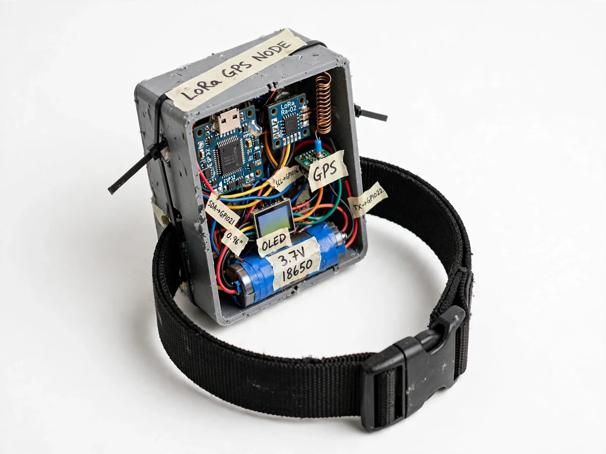 LoRa Cattle Tracking Collar with Geofence Alerts — project thumbnail preview