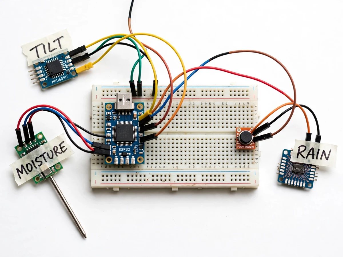 IoT Landslide Early Warning System with Alert Dashboard — project thumbnail preview