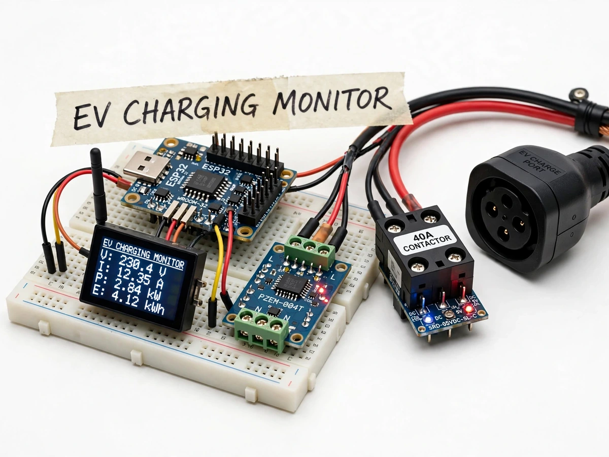 IoT EV Charging Monitor with Billing Dashboard — project thumbnail preview