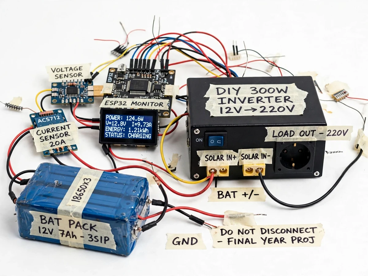 IoT-Based Solar Inverter Monitoring System using ESP32