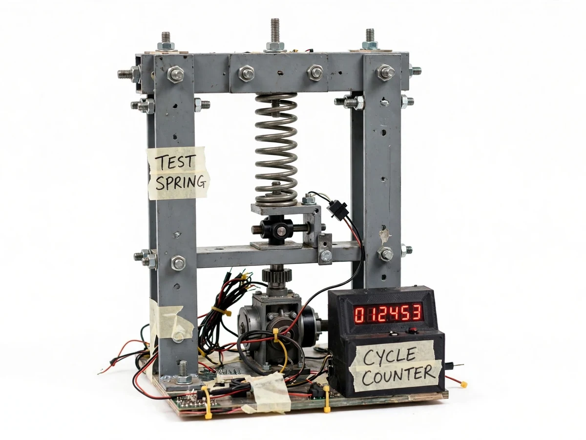 Spring Fatigue Testing Machine with Cycle Counter — project thumbnail preview