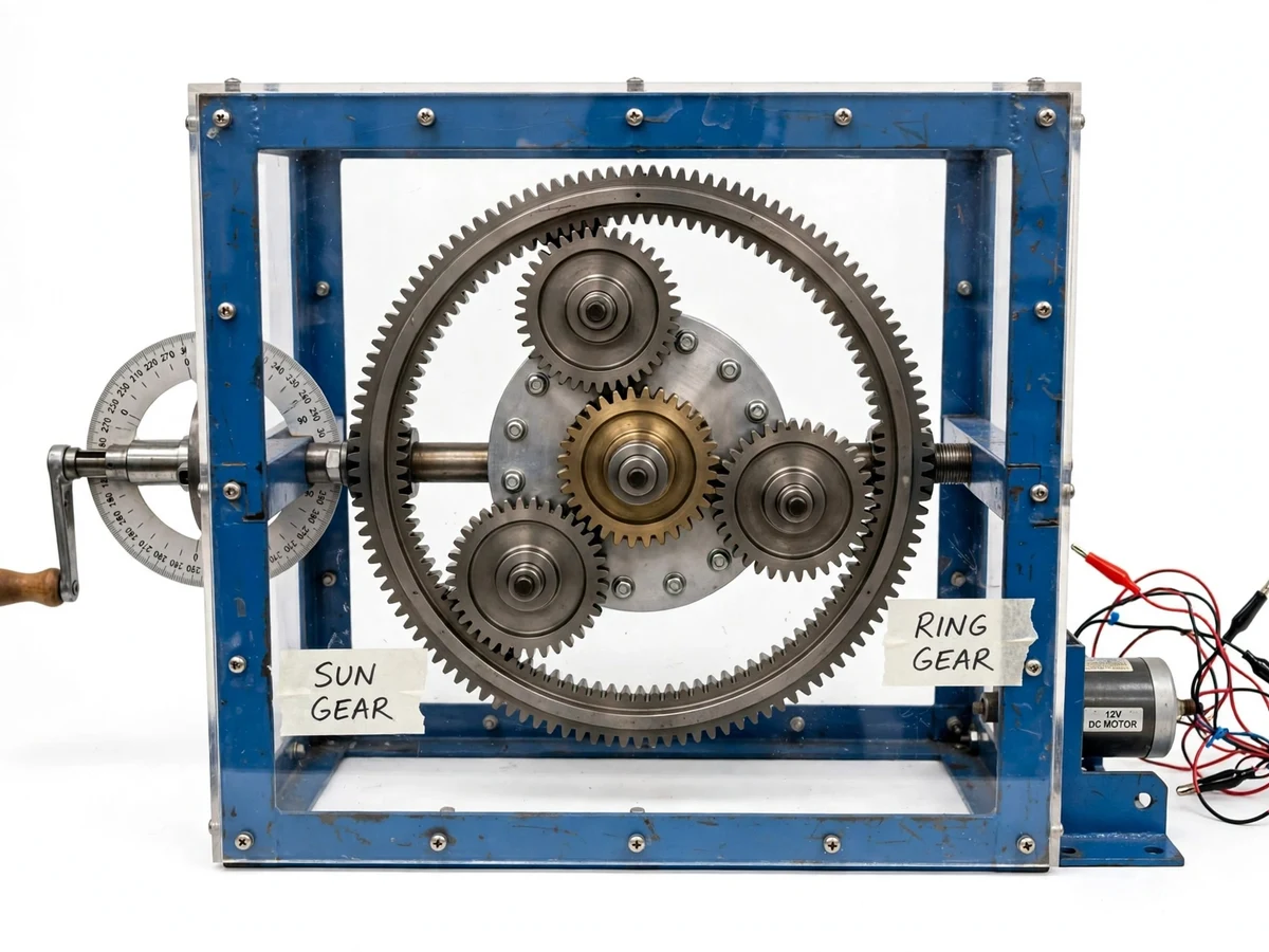 Epicyclic Gear Train Demonstration Rig with Ratio Verification — project thumbnail preview