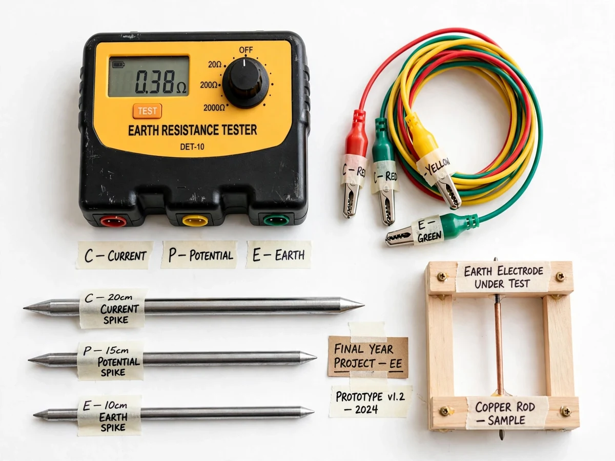 Fall-of-Potential Earth Resistance Measurement Trainer — project thumbnail preview