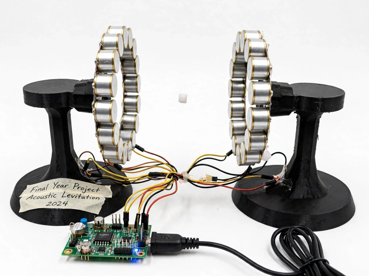 Ultrasonic Acoustic Levitation Demonstration Rig — project thumbnail preview